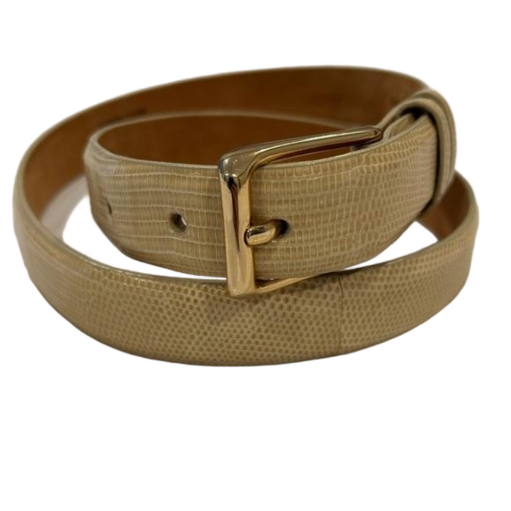 Maus & Hoffman Genuine Lizard Leather Belt 34